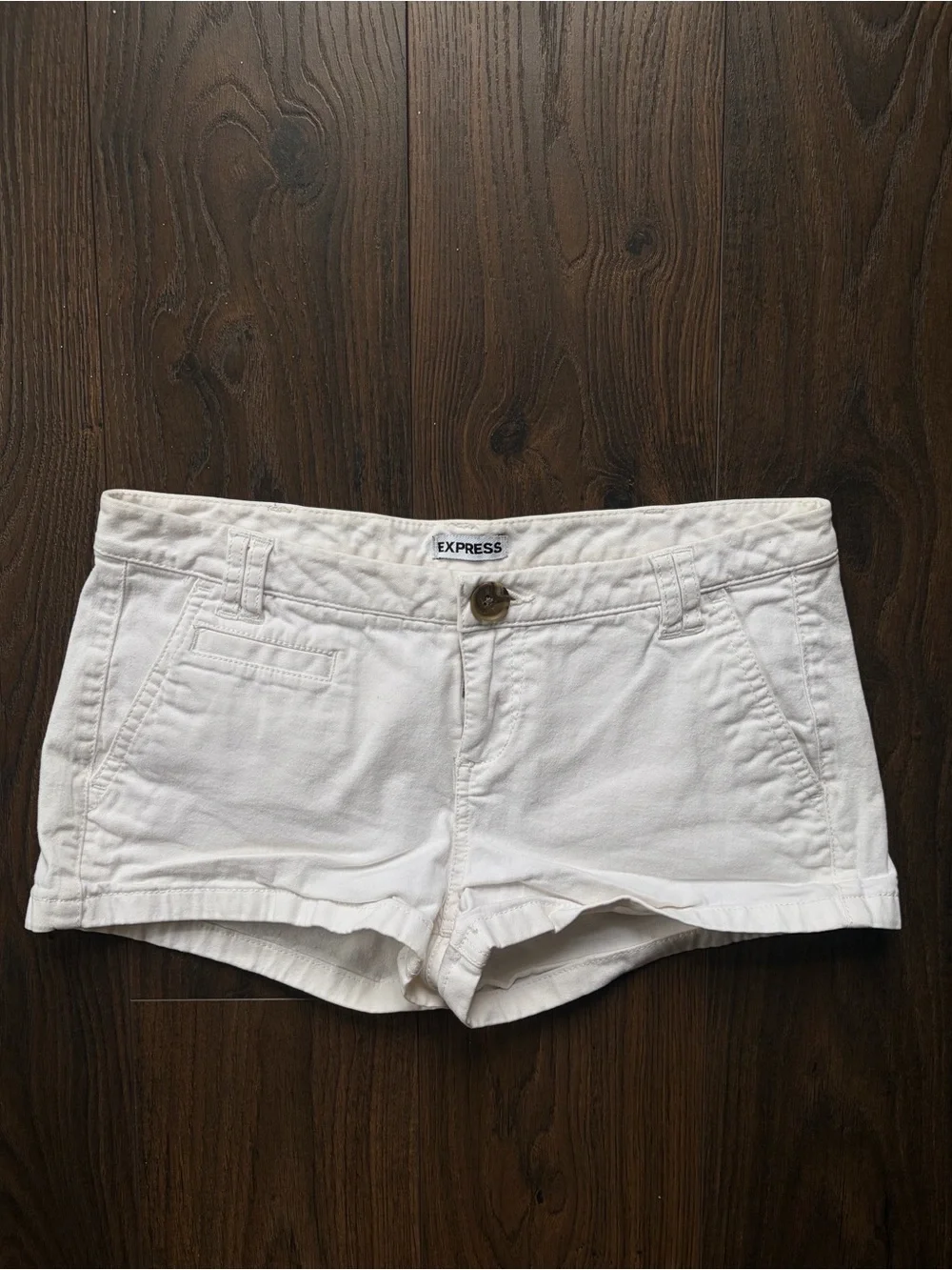 Express White Women's Jean Shorts